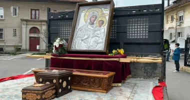 Credincioșii din Murfatlar participă la o procesiune de Florii cu slujbă finală - 3
