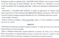 Stire din Politică-Administrație : Radu Mazăre apare în toate încheierile judecătorești, cu toate datele din buletin, ca administrator al SC NISIPURI SRL