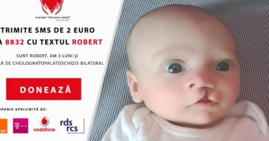 Robert a primit șansa de a zâmbi din nou
