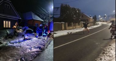 Stire din Actualitate : Un bărbat s-a dezbrăcat de pantaloni și a dansat gol în fața pompierilor, după ce a intrat cu mașina într-o casă