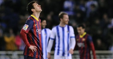 Stire din Sport Internațional : FC Barcelona, învinsă de Real Sociedad, scor 3-1, în campionatul Spaniei