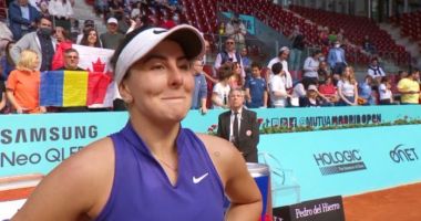 Stire din Sport : Tenis: Bianca Andreescu, calificată în optimi la Madrid
