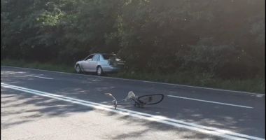 GALERIE FOTO / ACCIDENT RUTIER GRAV. Biciclist rănit pe DN39. Intervine elicopterul SMURD - 2