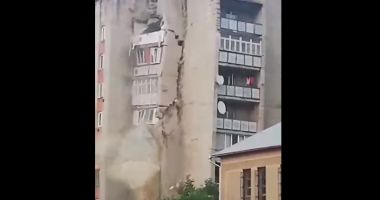 VIDEO / Un bloc de nouă etaje s-a prăbușit în Republica Moldova