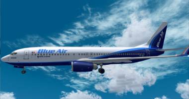 Clipe de groază pentru pasagerii unei curse Blue Air, pe ruta București-Dublin