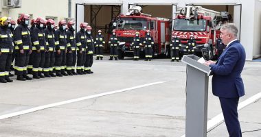 Lucian Bode a vizitat Detașamentul special de pompieri Cernavodă din incinta Centralei Nuclearoelectrice Cernavodă - 2
