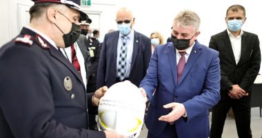 Lucian Bode a vizitat Detașamentul special de pompieri Cernavodă din incinta Centralei Nuclearoelectrice Cernavodă - 3