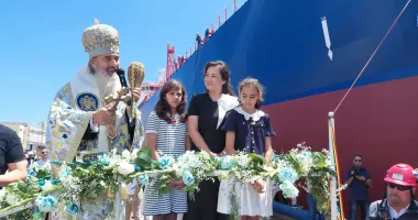 Ceremonie impresionantă la Șantierul Naval Constanța. „Histria Elara” primește botezul - 15