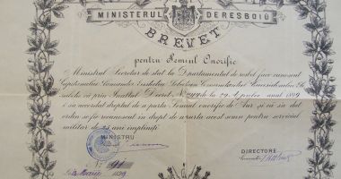 Stire din Cultură-Educație : Brevet original, în patrimoniul Muzeului Național al Marinei Române