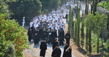 Echipajul și cadeții de pe Bricul "Mircea", în misiune sfântă pe Muntele Athos - 6
