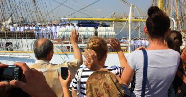 Bricul "Mircea", toate pânzele sus! Tinerii cadeți iau marea în piept pentru prima dată - 6