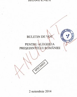 Stire din Politică-Administrație : Buletinul de vot pentru alegerile prezidențiale, aprobat de BEC