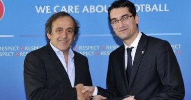 Stire din Sport : Răzvan Burleanu s-a întâlnit cu Platini, la Nyon