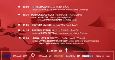 Stire din Eveniment : Programul zilei de duminică, 3 aprilie, de la Antena 3 Constanța