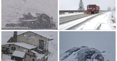Stire din Social : Ninge în România! La munte, stratul măsoară deja câțiva centimetri