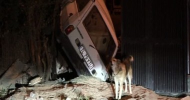 S-a înfipt cu mașina în gard