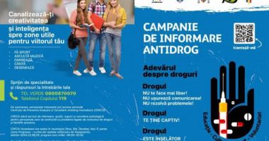 Stire din Eveniment : O nouă campanie antidrog va începe în Constanța