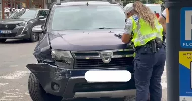 Accident rutier în Constanța. Două mașini s-au ciocnit într-o intersecție intens circulată