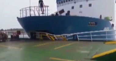 Carambol între trei ferry-boat-uri