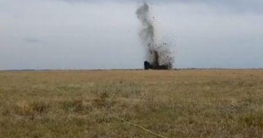Stire din Eveniment : Muniția declasată a fost distrusă în poligonul Murfatlar