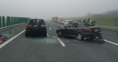 CARAMBOL CU ZECI DE MAȘINI PE AUTOSTRADA SOARELUI. A fost activat PLANUL ROȘU - 5