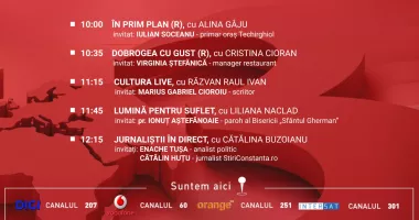 Programul zilei de duminică, 21 iunie, de la Antena 3 Constanța