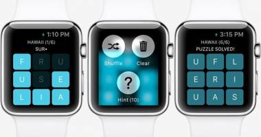 A apărut primul joc pentru Apple Watch - Letterpad - 2