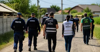 Stire din Social : Descinderi masive. Sute de polițiști și comisari de mediu au intrat în satul cunoscut pentru arderile ilegale