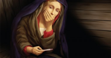 Fecioara Maria și testul de sarcină. IMAGINEA care stârnește CONTROVERSE, promovată de o Biserică