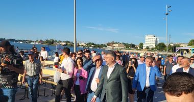 GALERIE FOTO/Marcel Ciolacu inaugurează faleza Ivan Patzaichin din Tulcea - 5