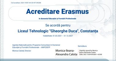 O nouă experiență europeană, și în 2024, pentru elevi şi profesori ai Liceului ”Gh. Duca” - 2