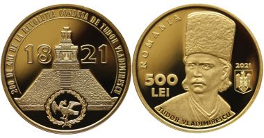 Stire din Economie : Emisiune numismatică dedicată Revoluției din 1821, condusă de Tudor Vladimirescu
