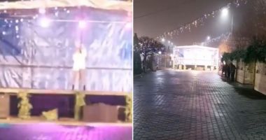 Stire din Actualitate : Concert fără spectatori la un târg de Crăciun: "O dedicaţie pentru prietenii mei imaginari!"
