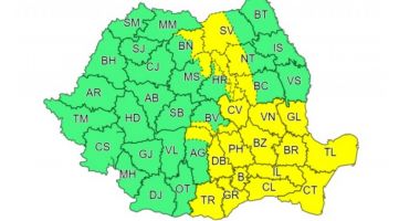 Constanța se află sub avertizare de cod galben de instabilitate atmosferică accentuată!