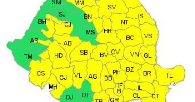 COD GALBEN LA CONSTANȚA/ Meteorologii au extins avertizarea de ploi torențiale și în sud-estul țării - 2