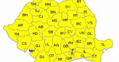 Stire din Social : COD GALBEN de vreme rea, valabil în toată țara