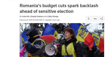 Stire din Economie : Reuters: Derapajele fiscale, creşterea slabă şi „şocurile politice” prezintă riscuri pentru ratingul României