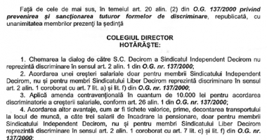 Compania Decirom SA din portul Constanța, amendată cu 50.000 de lei pentru discriminare (II) - 2