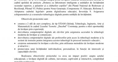 Smart Labs Decebal - Dotarea cu laboratoare inteligente a Liceului  Teoretic „Decebal” Constanța - 2