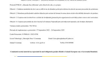 Comunicat de presă ,,PNRR: Fonduri pentru România modernă și reformată!” - 2