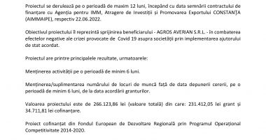 Lansarea proiectului  „ Granturi Agroalimentare” - 2