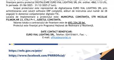 COMUNICAT DE PRESĂ ÎNCEPERE PROIECT - 2