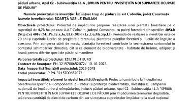 Înființare trup de pădure în sat Cobadin, județ Constanța - 2