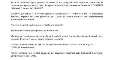 Lansarea proiectului  „ Granturi pentru capital de lucru AGRI-FOOD” - 2