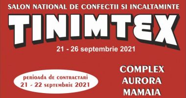 Stire din Economie : Târgul național de îmbrăcăminte și încălțăminte TINIMTEX se deschide pe 21 septembrie