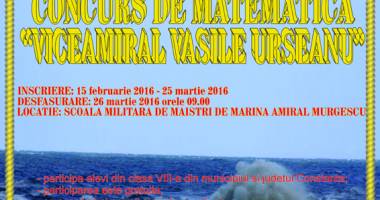 Stire din Cultură-Educație : Lista este deschisă pentru Concursul de matematică al Ligii Navale