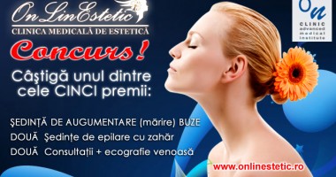 Stire din Sănătate : CONCURS! Câștigă unul dintre cele CINCI premii oferite de OnLinEstetic!