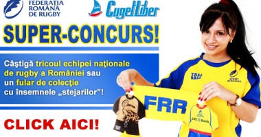 Stire din Sport : CONCURS! Câștigă TRICOUL și UN FULAR al NAȚIONALEI DE RUGBY