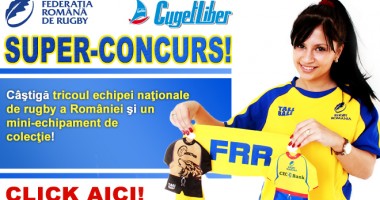 Stire din Sport : CONCURS! Câștigă TRICOUL și UN MINI-ECHIPAMENT al NAȚIONALEI DE RUGBY