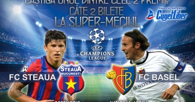 Stire din Sport : SUPER-CONCURS! Câștigă BILETE la meciul STEAUA - FC BASEL!
